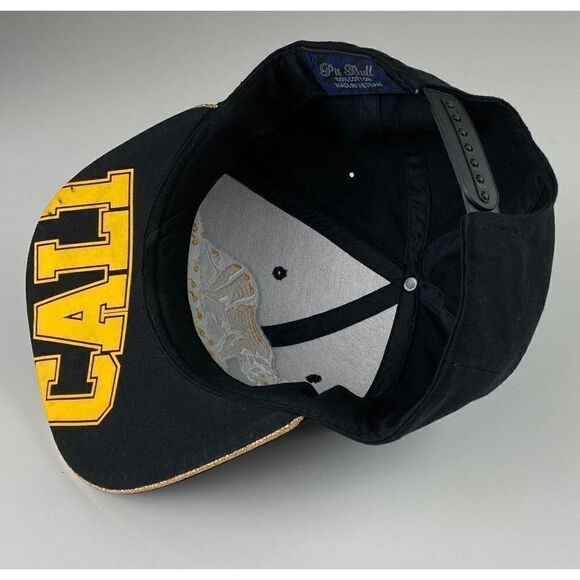 Pit Bull California Republic SnapBack Trucker Hat Black Yellow White Bear Star - Picture 8 of 8